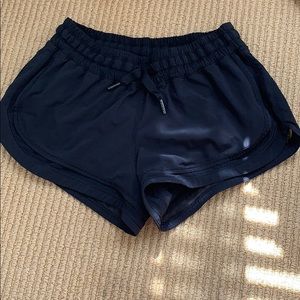 Lululemon black running shorts